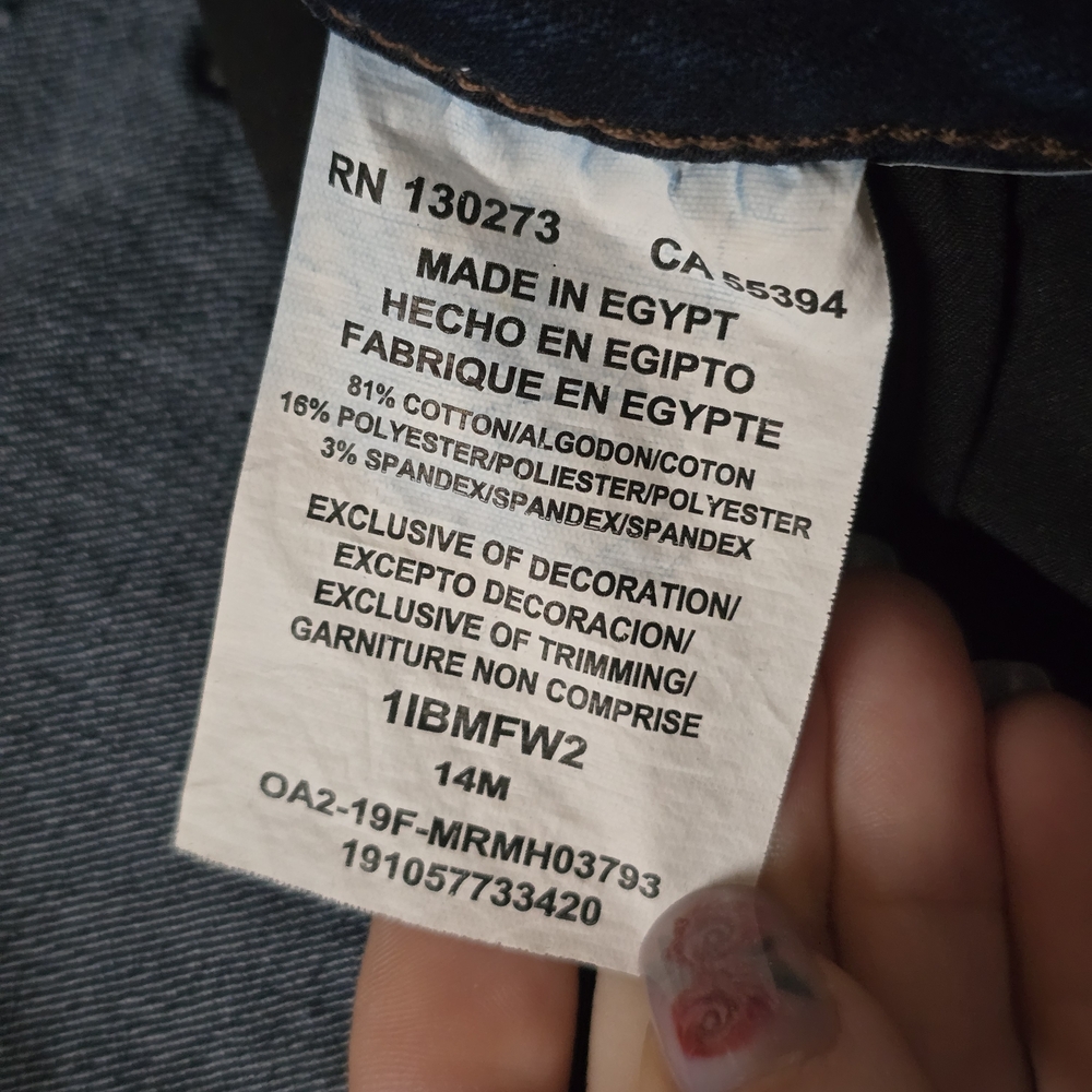 Riders by Lee Women's Dark Blue Boot Cut Jeans - Size 14 - Picture 5 of 5